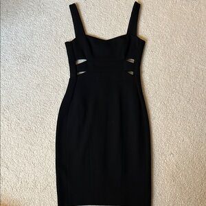 Narciso Rodriguez Black Cutout Midi Dress